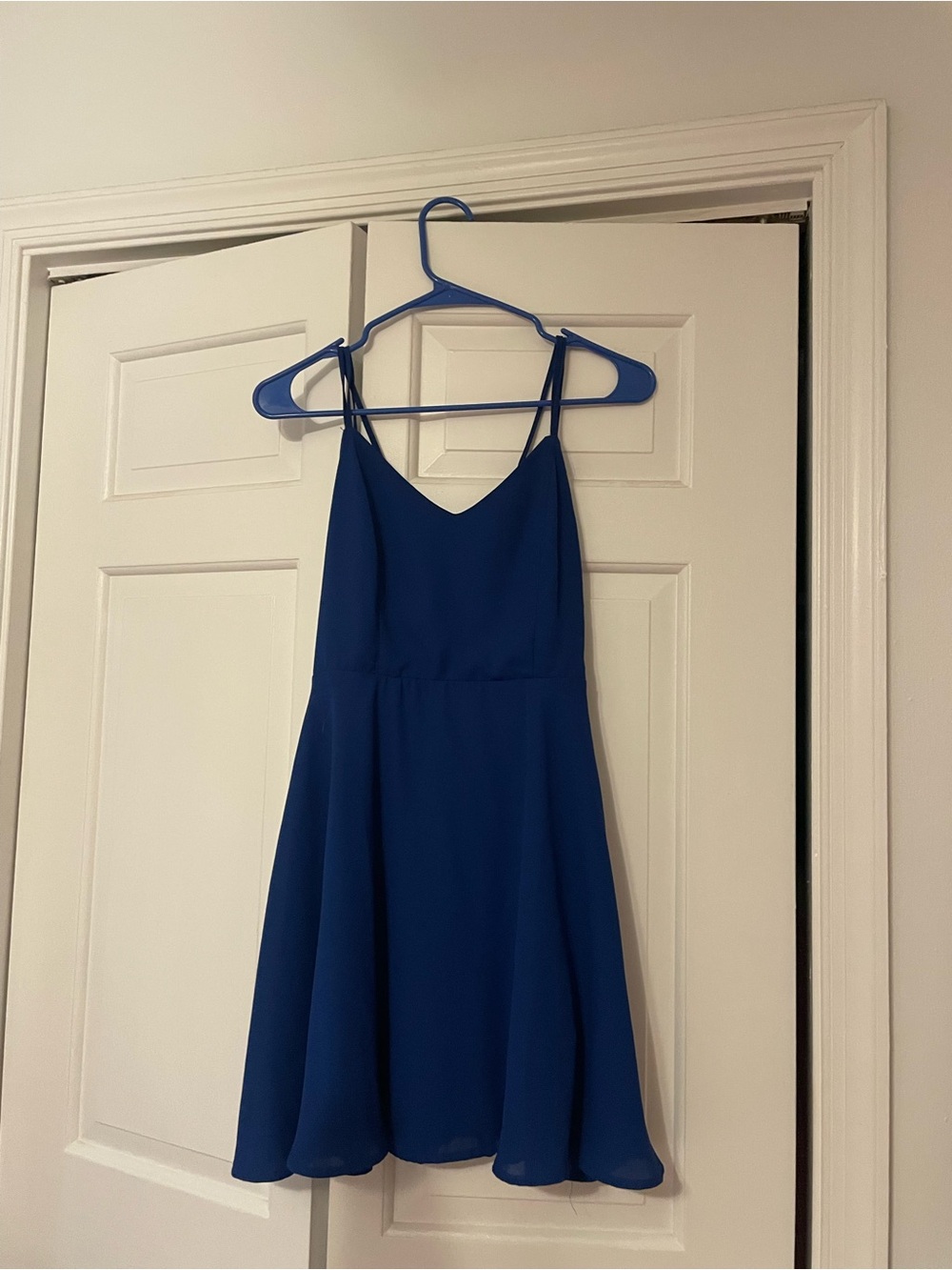 Cobalt Blue Spaghetti-Strap Dress